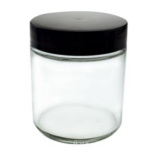 glazen pot 60 ml houten deksel glazen potten met kindveilige dop - Safecare