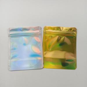 4 * 5 inch 3,5 g holografische zilveren kleur CR reguliere mylar-tas met rits - Safecare