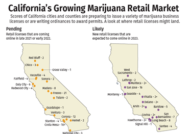 Californische marihuanamarkt blijft groeien naarmate meer steden, provincies omarmen mj