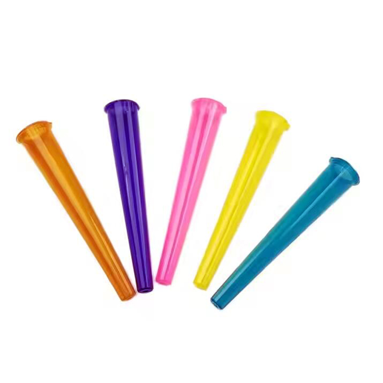 Kindveilige plastic conische kegelbuizen 109 mm Pop Top houderbuis Pop Top Pre Rolling buis